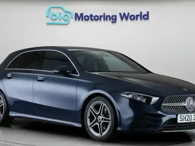 Used Mercedes A200 AMG line 163 HP (119 kW) 2020 Blue Hatchback
