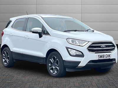 Used Ford Ecosport Zetec 125 HP (91 kW) 2018 Frozen white SUV