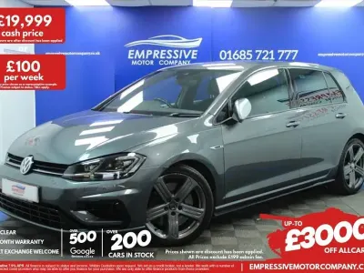 Begagnad VW Golf VII R 300 HK (220 kW) 2019 Grå Halvkombi
