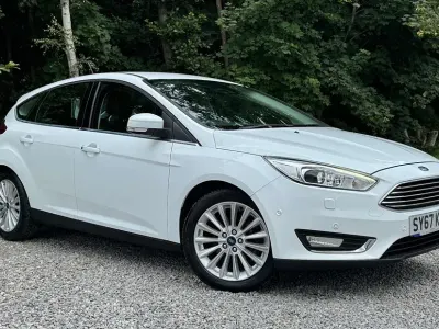 Used Ford Focus Titanium X 182 HP (133 kW) 2018 White Hatchback