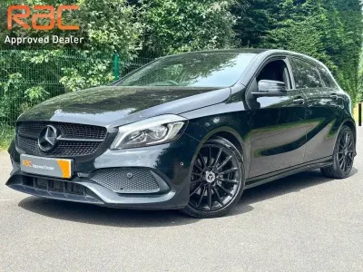 Used Mercedes A180 AMG line 109 HP (80 kW) 2017 Black Hatchback