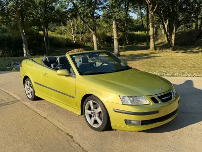 Used Saab 9-3 Vector 147 HP (108 kW) 2006 Yellow Cabriolet