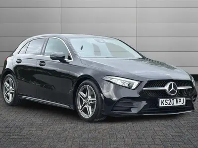 Used Mercedes A180 AMG line 116 HP (85 kW) 2020 Black Hatchback