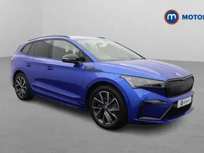 Used Skoda Enyaq iV SportlinePlus 210 kW (286 HP) 2024 Blue SUV