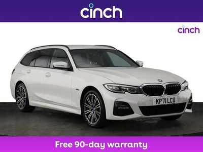 White Used 2021 BMW 330e M Sport Estate | £18,749 (Fair price)