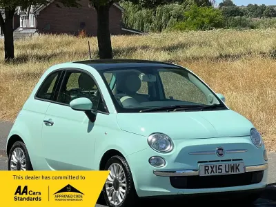 Used Fiat 500 Lounge 69 HP (50 kW) 2015 Green Hatchback