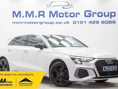 Used Audi A3 S-Line 110 HP (80 kW) 2023 White Sedan