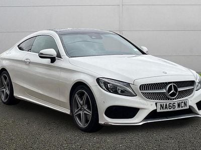 Used Mercedes C220 AMG Line Premium Plus 170 HP (125 kW) 2017 White Coupe
