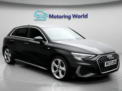 Begagnad Audi A3 S-Line 148 HK (108 kW) 2022 Svart Sedan