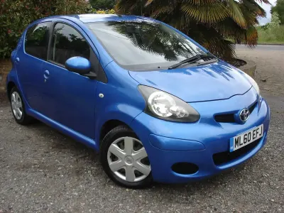 Used Toyota Aygo 68 HP (50 kW) 2011 Blue Hatchback