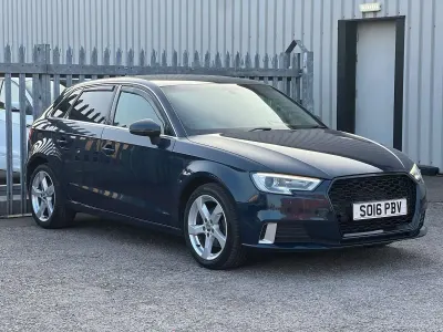Used Audi A3 Sportback Sport 110 HP (80 kW) 2016 Blue Hatchback