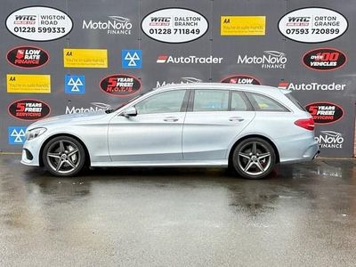 Used Mercedes C220 AMG line 170 HP (125 kW) 2018 Silver Estate