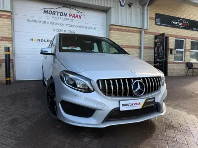Used Mercedes B180 AMG Line Premium Plus 109 HP (80 kW) 2016 Silver Hatchback