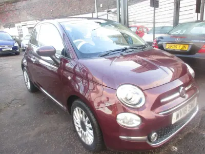 Used Fiat 500 Lounge 69 HP (50 kW) 2018 Red Hatchback