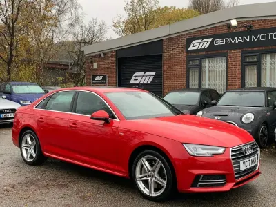 Used Audi A4 S-Line 252 HP (185 kW) 2017 Red Sedan