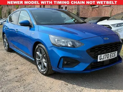 Used Ford Focus ST-Line 125 HP (91 kW) 2020 Blue Hatchback