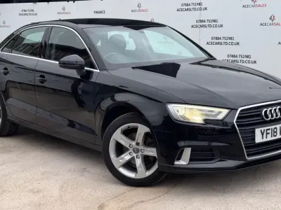Używany Audi A3 Sport 116 KM (85 kW) 2018 Czarny Sedan/Limuzyna