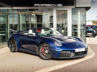Gentian blue metallic New 2025 Porsche 911 Carrera 4 Cabriolet Cabriolet | £152,900