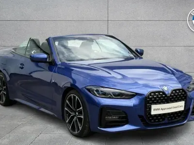 Used BMW 420 M Sport 190 HP (139 kW) 2021 Blue Cabriolet