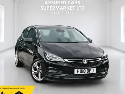 Used Vauxhall Astra SRi 150 HP (110 kW) 2018 Black Hatchback