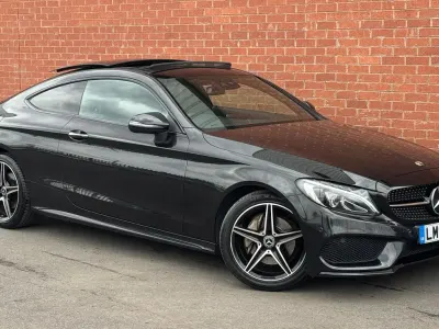 Used Mercedes C200 AMG Line Premium Plus 184 HP (135 kW) 2017 Black Coupe