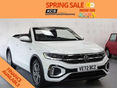 Used VW T-Roc Cabriolet R-line 150 HP (110 kW) 2022 White Cabriolet