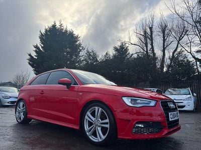 Used Audi A3 S-Line 140 HP (102 kW) 2014 Red Hatchback