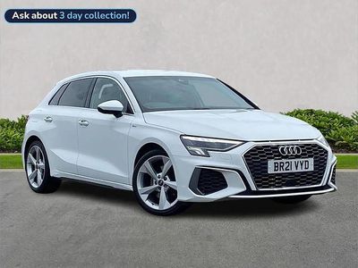 Used Audi A3 S-Line 110 HP (80 kW) 2021 White Sedan