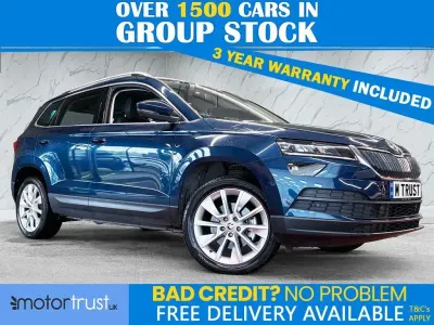 Used Skoda Karoq SE L 150 HP (110 kW) 2018 Blue SUV