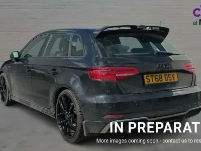 Używany Audi A3 S-Line 116 KM (85 kW) 2018 Czarny Sedan/Limuzyna