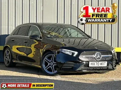 Used Mercedes A180 AMG Line Premium 116 HP (85 kW) 2020 Black Hatchback