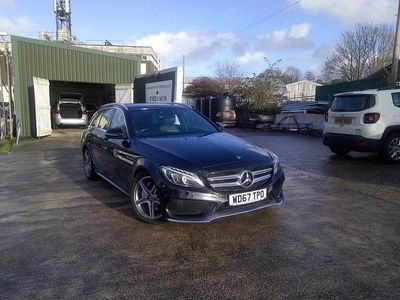 Black Used 2018 Mercedes C220 AMG line Estate | £12,995 (Fair price)