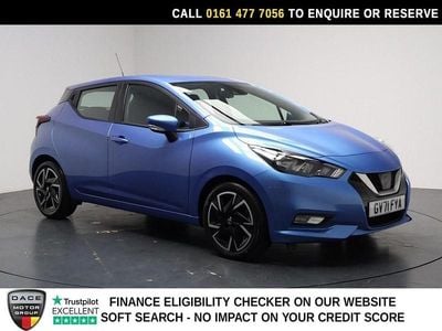 Used Nissan Micra Acenta 92 HP (67 kW) 2022 Blue Hatchback