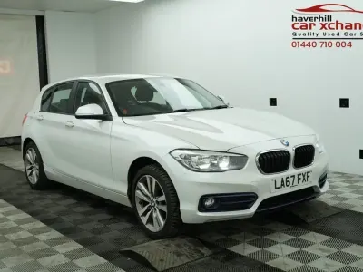 Used BMW 118 Sport Line 136 HP (100 kW) 2018 White Hatchback