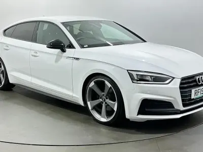 Used Audi A5 Sportback Black Edition 190 HP (139 kW) 2019 White Hatchback