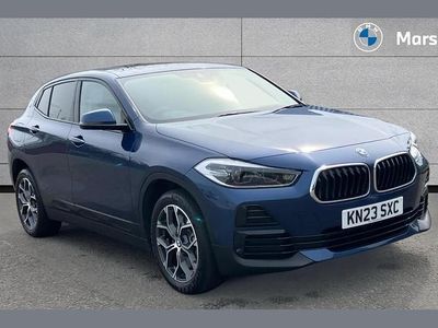 Used BMW X2 Sport Line 178 HP (130 kW) 2023 Phytonic blue metallic paint SUV