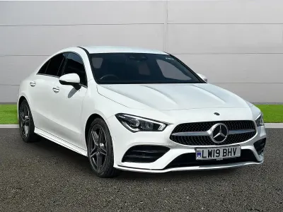 Used Mercedes CLA180 AMG Line Premium 136 HP (100 kW) 2019 White Sedan