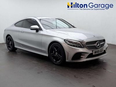 Used Mercedes C200 AMG line 198 HP (145 kW) 2019 Silver Coupe