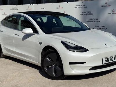 Used Tesla Model 3 Standard Range 239 kW (325 HP) 2020 White Sedan