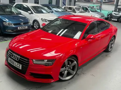 Used Audi A7 Black Edition 2016 Red Hatchback
