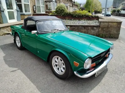 Used Triumph TR6 150 HP (110 kW) 1973 Green Cabriolet
