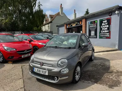 Used Fiat 500 Lounge 69 HP (50 kW) 2018 Grey Hatchback