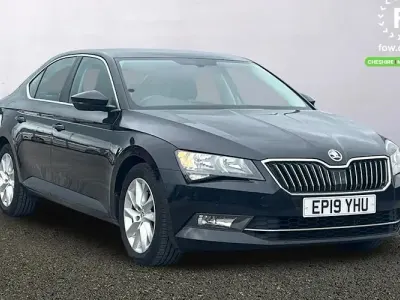 Used Skoda Superb SE 150 HP (110 kW) 2019 Black Hatchback