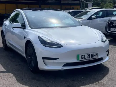 Used Tesla Model 3 Long Range AWD 366 kW (498 HP) 2021 White Sedan