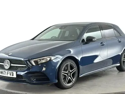 Used Mercedes A250 Executive 218 HP (160 kW) 2021 Blue Hatchback