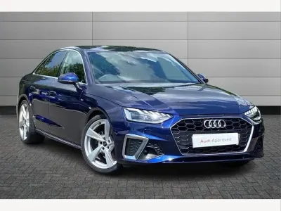 Used Audi A4 S-Line 150 HP (110 kW) 2023 Blue Sedan