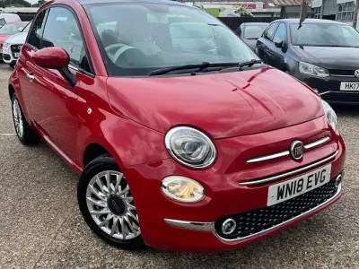 Used Fiat 500 Lounge 69 HP (50 kW) 2018 Red Hatchback