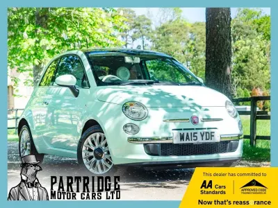 Used Fiat 500 Lounge 69 HP (50 kW) 2015 Green Hatchback
