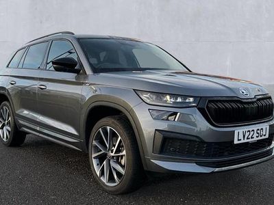 Graphite grey metallic Used 2022 Skoda Kodiaq SportLine SUV | £27,690 (Fair price)