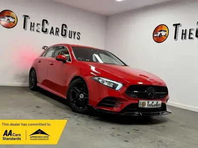 Used Mercedes A180 AMG Line Premium 114 HP (83 kW) 2019 Red Hatchback